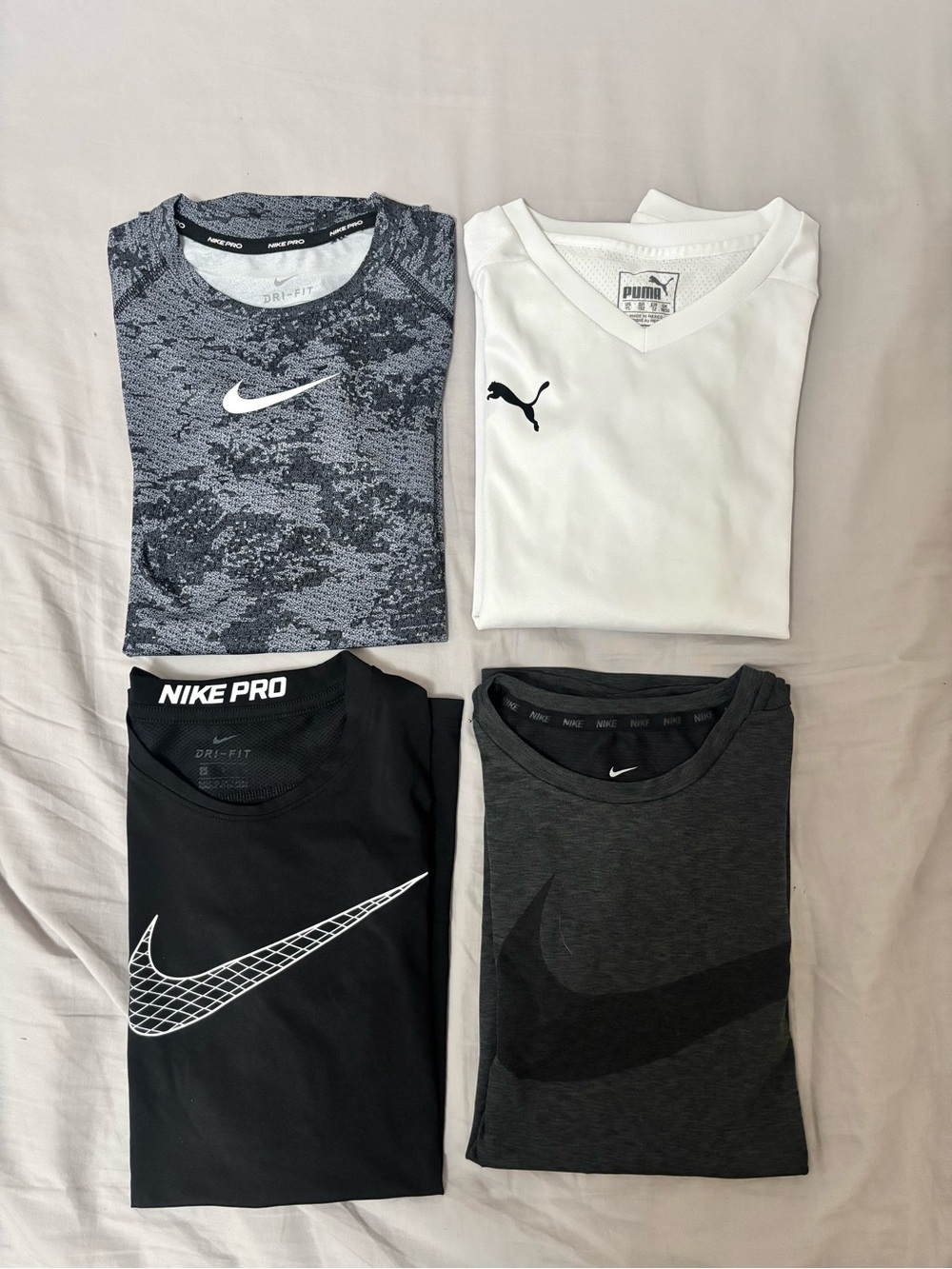 !BUNDLE! Nike Youth Short Sleeve Tee Bundle - Black, White, Gray, Charcoal Camo